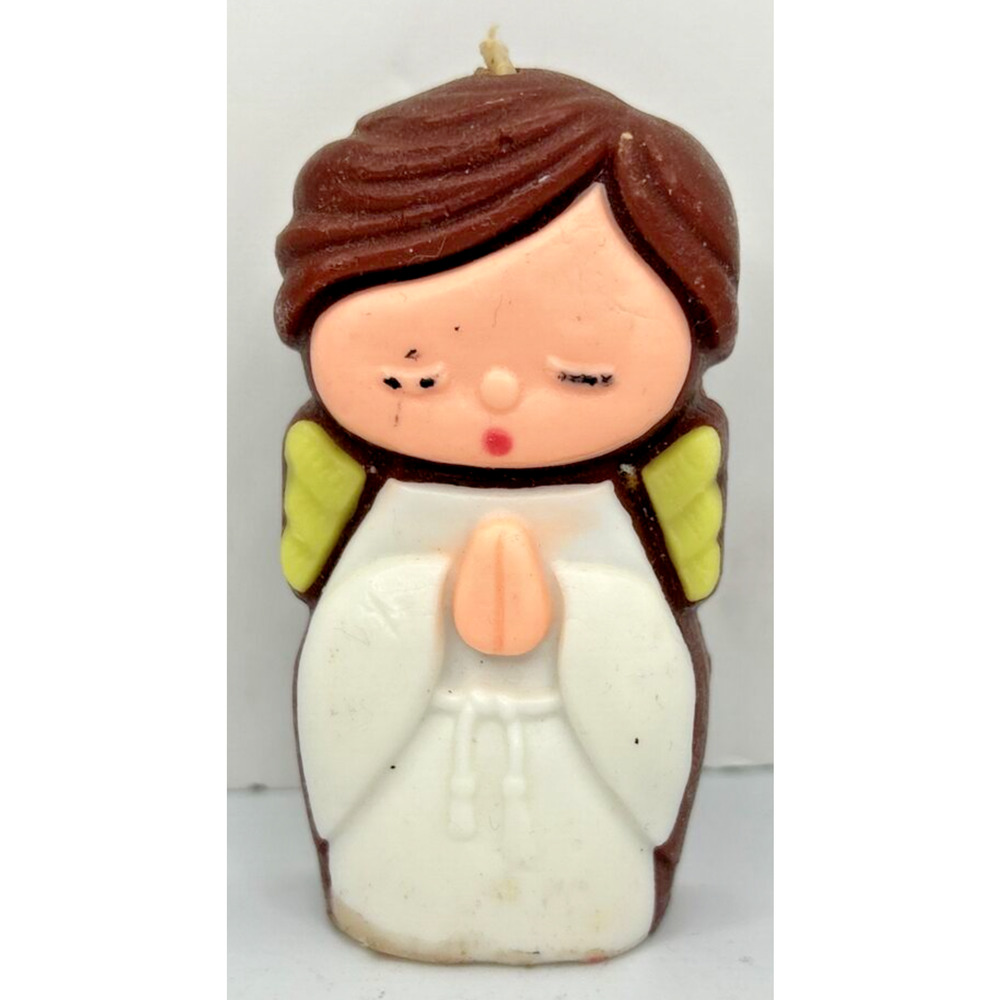 Vintage‎ Praying Angel Christmas Candle 3.5" SKU H727